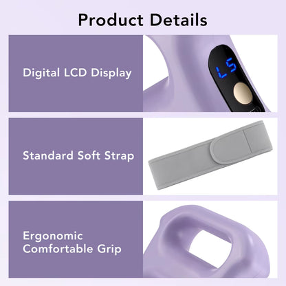 Riva SculptPro™ Double-Rod Vibration Massage Belt | 5-Level Core Toning & Fascia Massager | 3 Smart Frequency Modes | USB Rechargeable